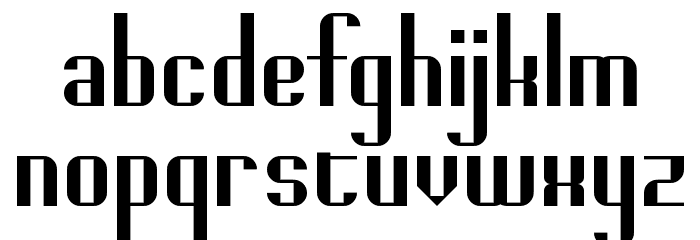 Badwolf Regular Font LOWERCASE