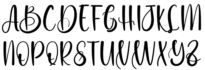 Bady Font UPPERCASE