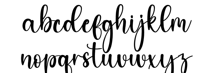 Bady Font LOWERCASE