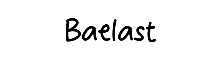 Baelast  免费字体下载