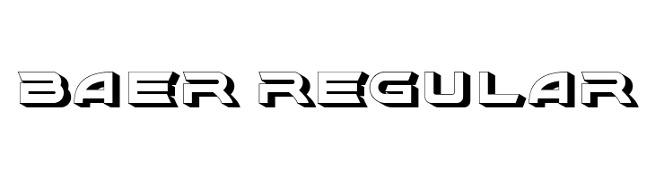 Baer Regular  免费字体下载