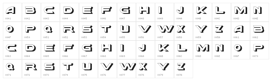 Baer Regular Character Map