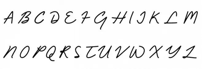 Bafaco_signature Font OTHER CHARS