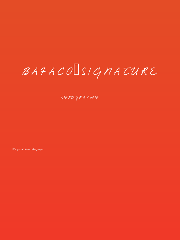 Bafaco_signature Poster