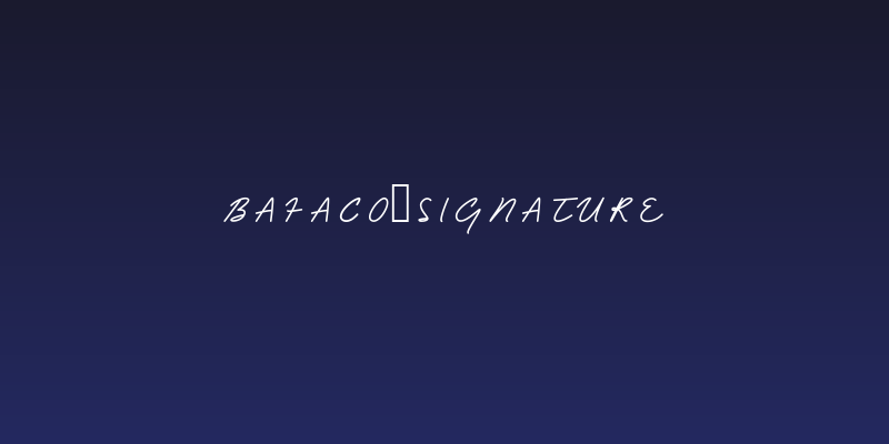 Bafaco_signature Social Header