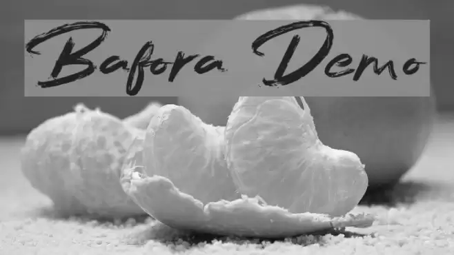 Bafora Demo Font examples