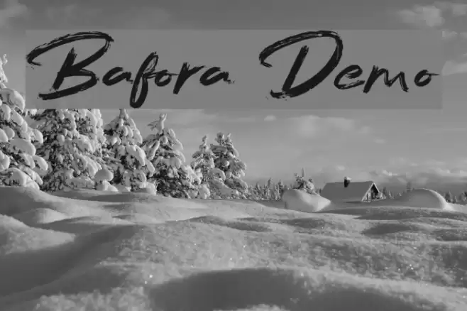 Bafora Demo Font examples