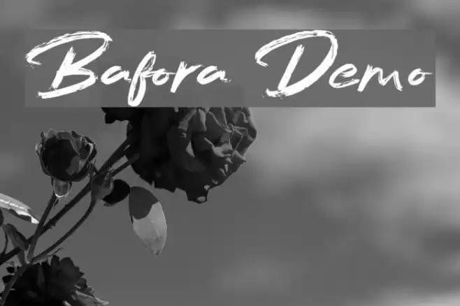 Bafora Demo Font examples