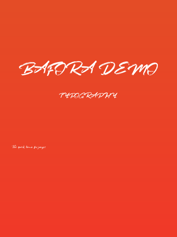 Bafora Demo Poster