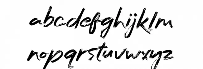 Bafora Demo Schriftart Kleinbuchstaben