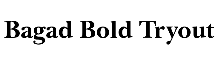 Bagad Bold Tryout Font