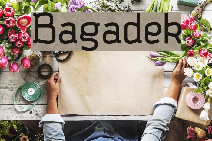 Bagadek Font examples