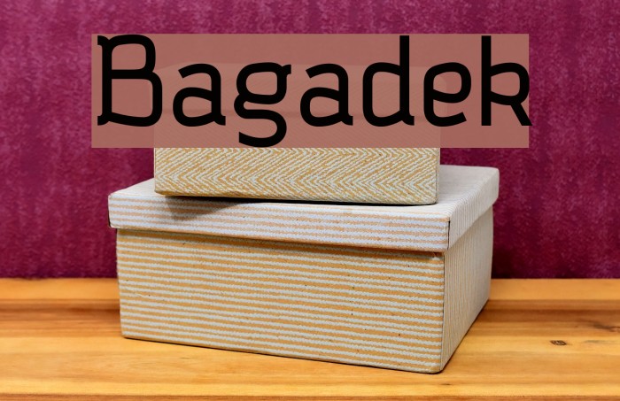 Bagadek Font examples