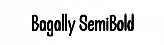 Bagally SemiBold  baixar fontes gratis
