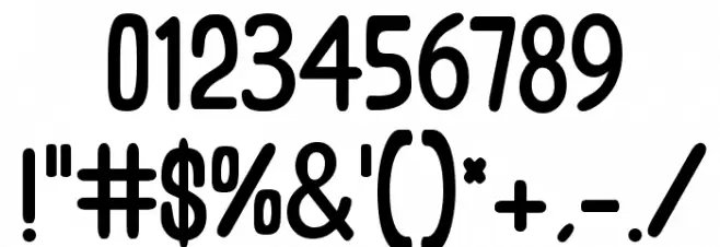 Bagally SemiBold Font OTHER CHARS