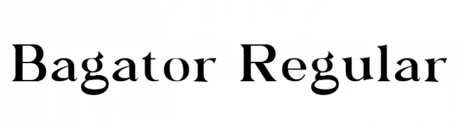 Bagator Regular  Frei Schriftart Herunterladen