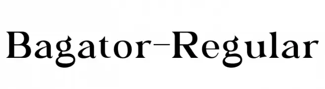 Bagator-Regular  Frei Schriftart Herunterladen