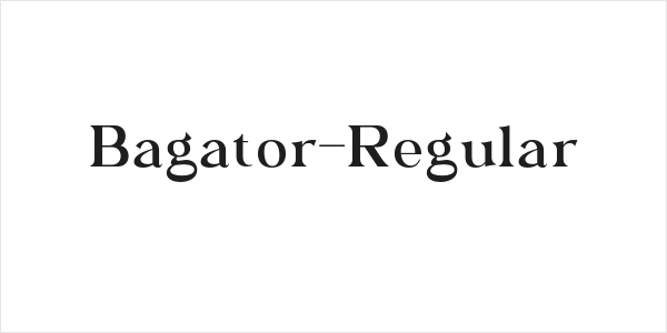 Bagator-Regular Logo