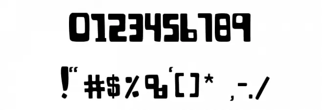 Bagayaga フォント その他の文字
