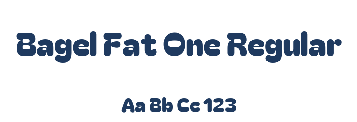 Bagel Fat One Regular Font Preview