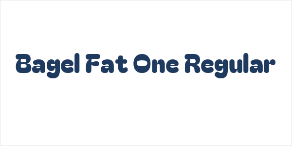 Bagel Fat One Regular Logo