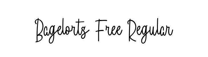 Bagelorts Free Regular  les polices de caractères gratuit tlcharger