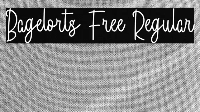 Bagelorts Free Regular Font examples