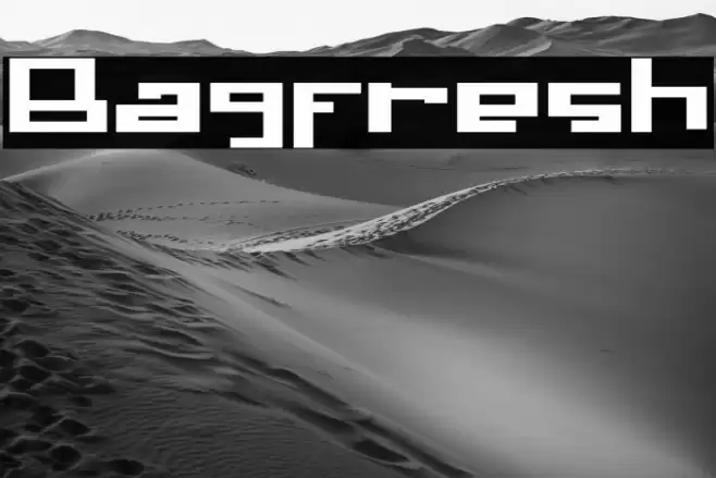 Bagfresh Font examples