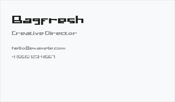 Bagfresh Business Card