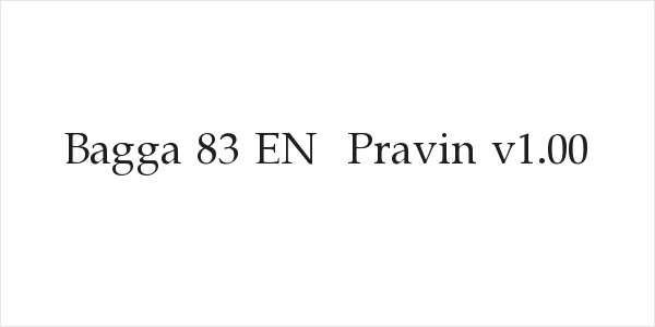 Bagga 83 EN  Pravin v1.00 Logo