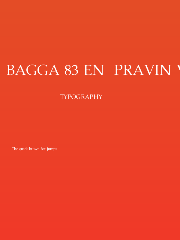 Bagga 83 EN  Pravin v1.00 Poster
