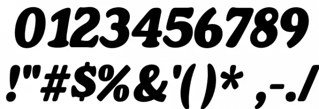 Baggy DEMO Italic Font OTHER CHARS
