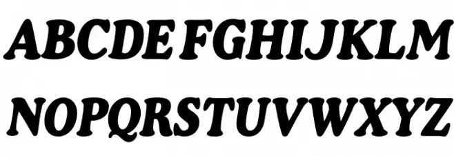 Baggy DEMO Italic फ़ॉन्ट अपरकेस