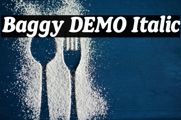 Baggy DEMO Italic Example 1