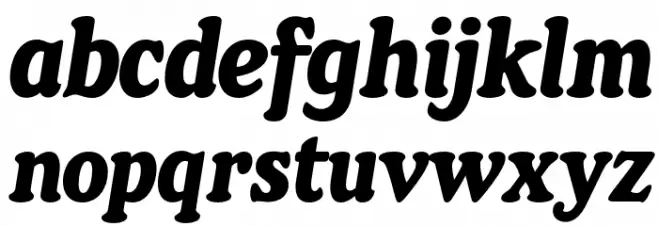 Baggy DEMO Italic Caratteri MINUSCOLO