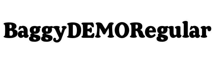 Baggy DEMO Regular  免费字体下载