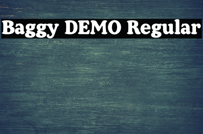 Baggy DEMO Regular Example 1