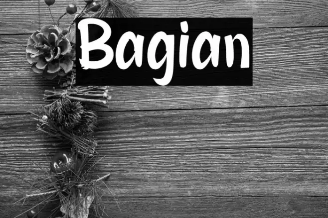 Bagian Font examples