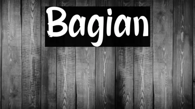 Bagian Font examples