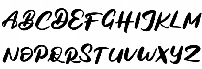 Bagide FREE フォント 大文字