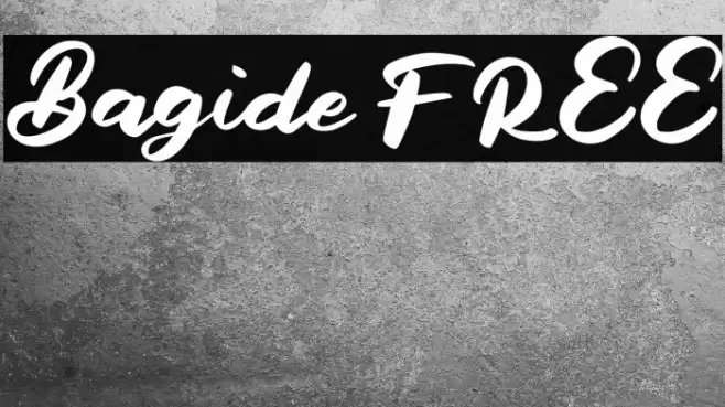 Bagide FREE Font examples