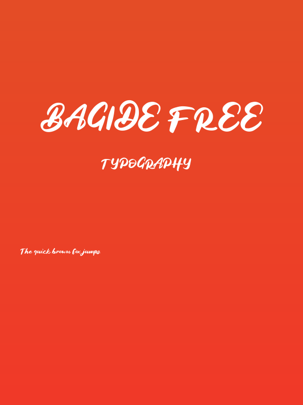 Bagide FREE Poster