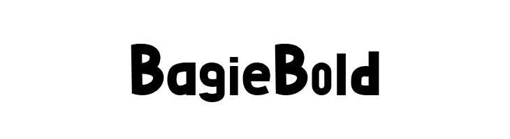Bagie Bold  font caratteri gratis