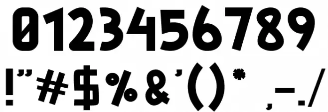 Bagie Bold Font OTHER CHARS