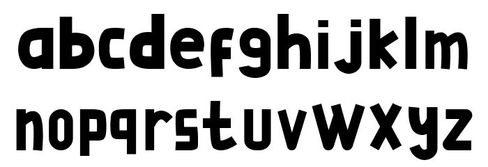 Bagie Bold Font LOWERCASE