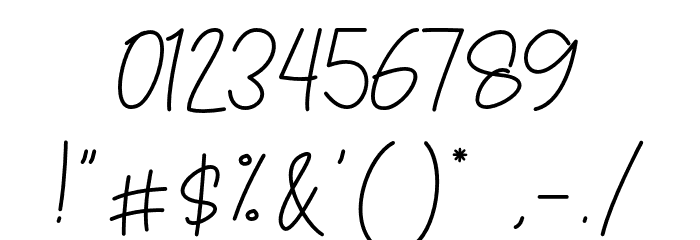 Baginda Script Font OTHER CHARS