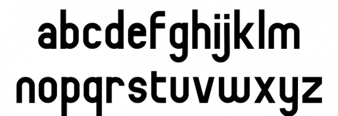 Baginda خط أحرف صغيرة