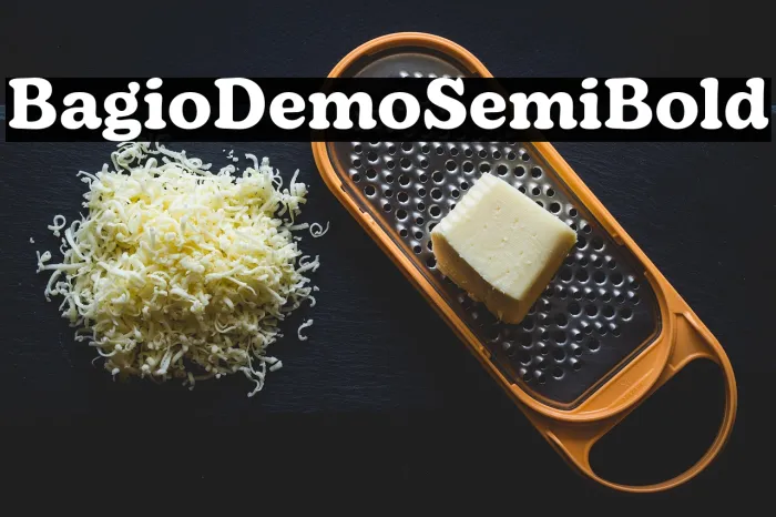 Bagio Demo Semi Bold Example 3