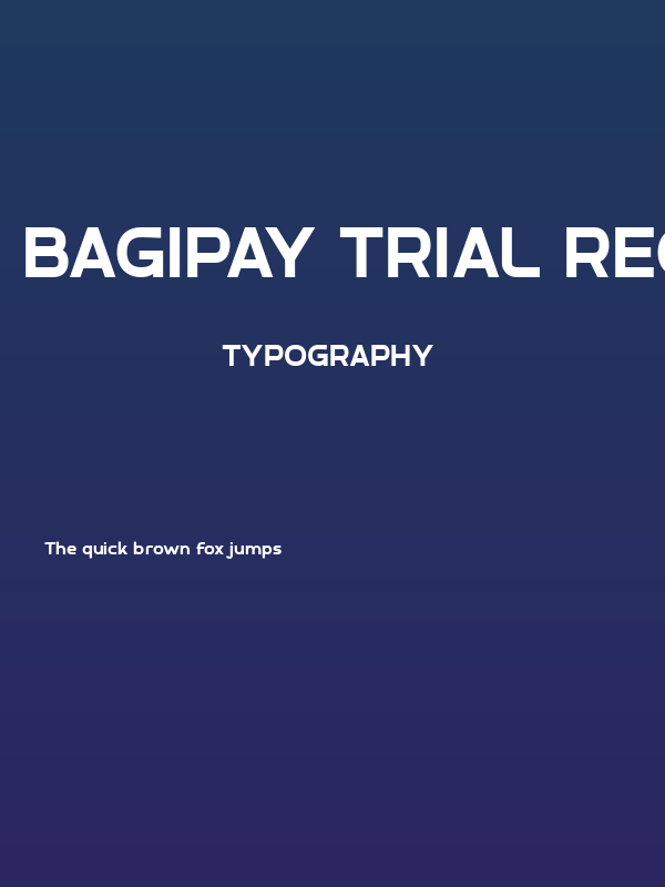 Bagipay Trial Regular Poster
