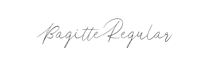 Bagitte Regular  font caratteri gratis